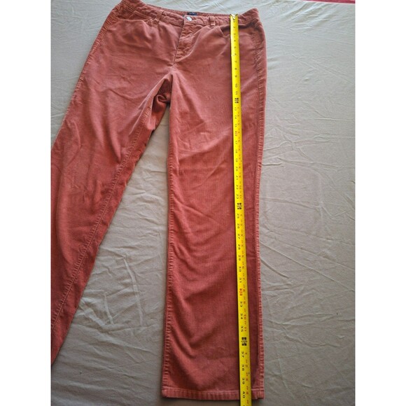 Talbots Heritage Salmon Corduroy Pants High Rise Straight Leg Women’s Size 14 - Picture 2 of 7